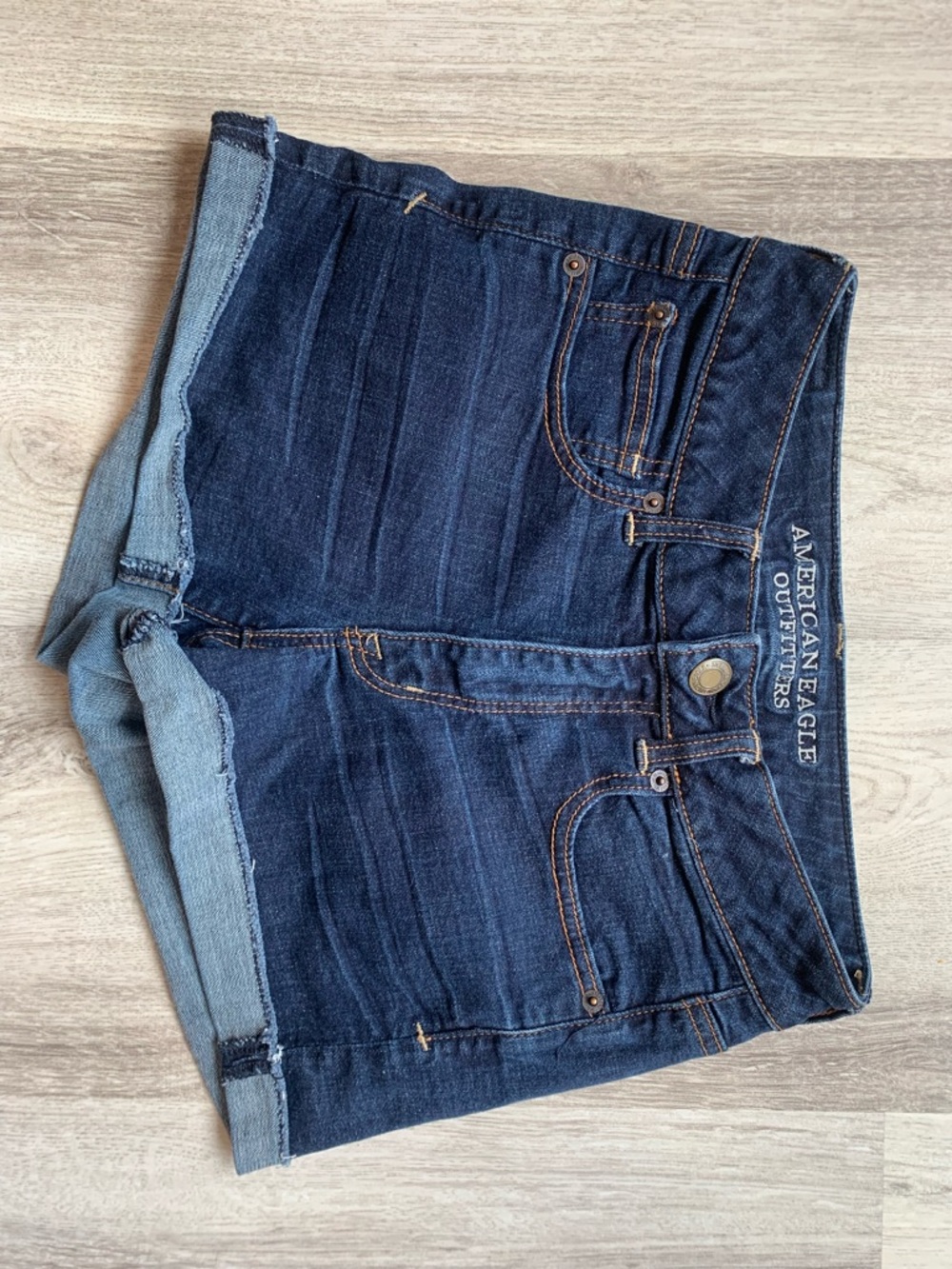 American Eagle Outfitters Dark Wash Jean Shorts #3929 - Picture 1 of 10
